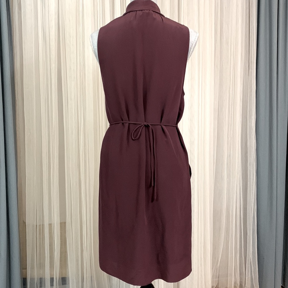 ARITZIA WILFRED silk dress with pockets self tie dress Fully lined size medium - Picture 4 of 12